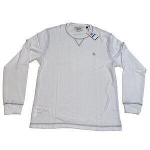 Original PENGUIN Crew Neck Pullover Bright White Long Sleeve Size XL NEW w/ Tags